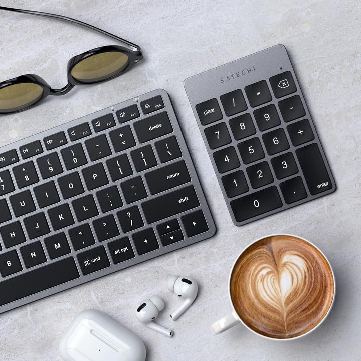 Actual product image Satechi Slim Alu Keypad - Elegante BT Zahlentastatur mit (Numeric keypad, Wireless)