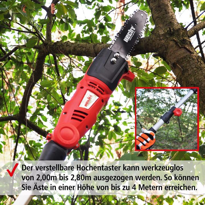 Actual product image Hecht 971 W High pruner (Electric chain saw)