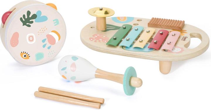 Classic World Wooden Musical Instrument Set Iris (German, French, English, Italian)