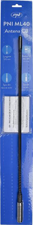 Immagine prodotto PNI Antenna CB ML40, lunghezza 57 cm, incluso adattatore per spina/spina filettata da M6 a M5