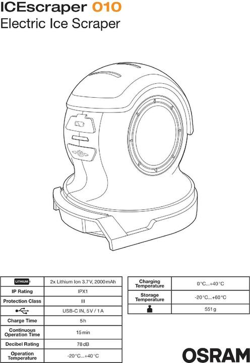Actual product image Osram ICEscraper 010