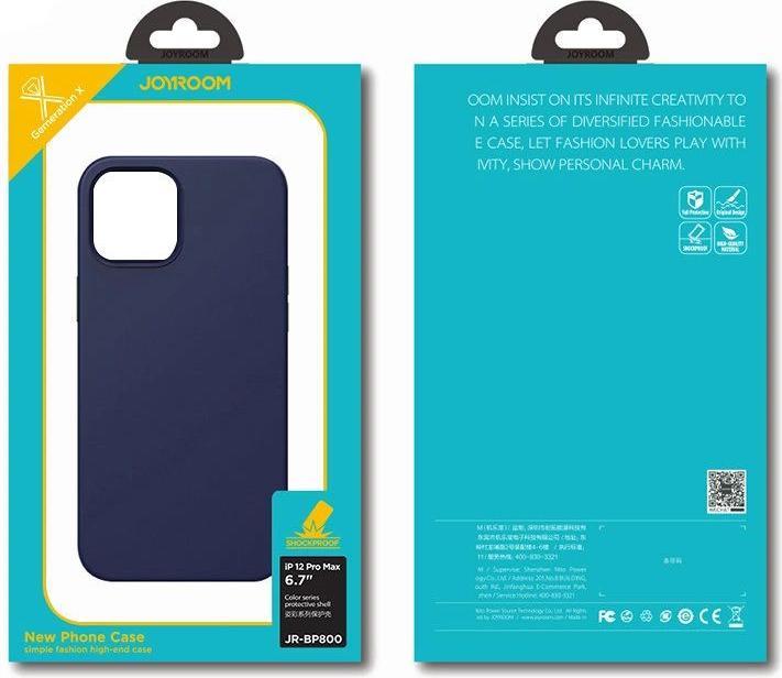 Immagine prodotto Joyroom Custodia Color Series per iPhone 12 Pro Max nera (JR-BP800) (Apple iPhone 12 Pro Max)