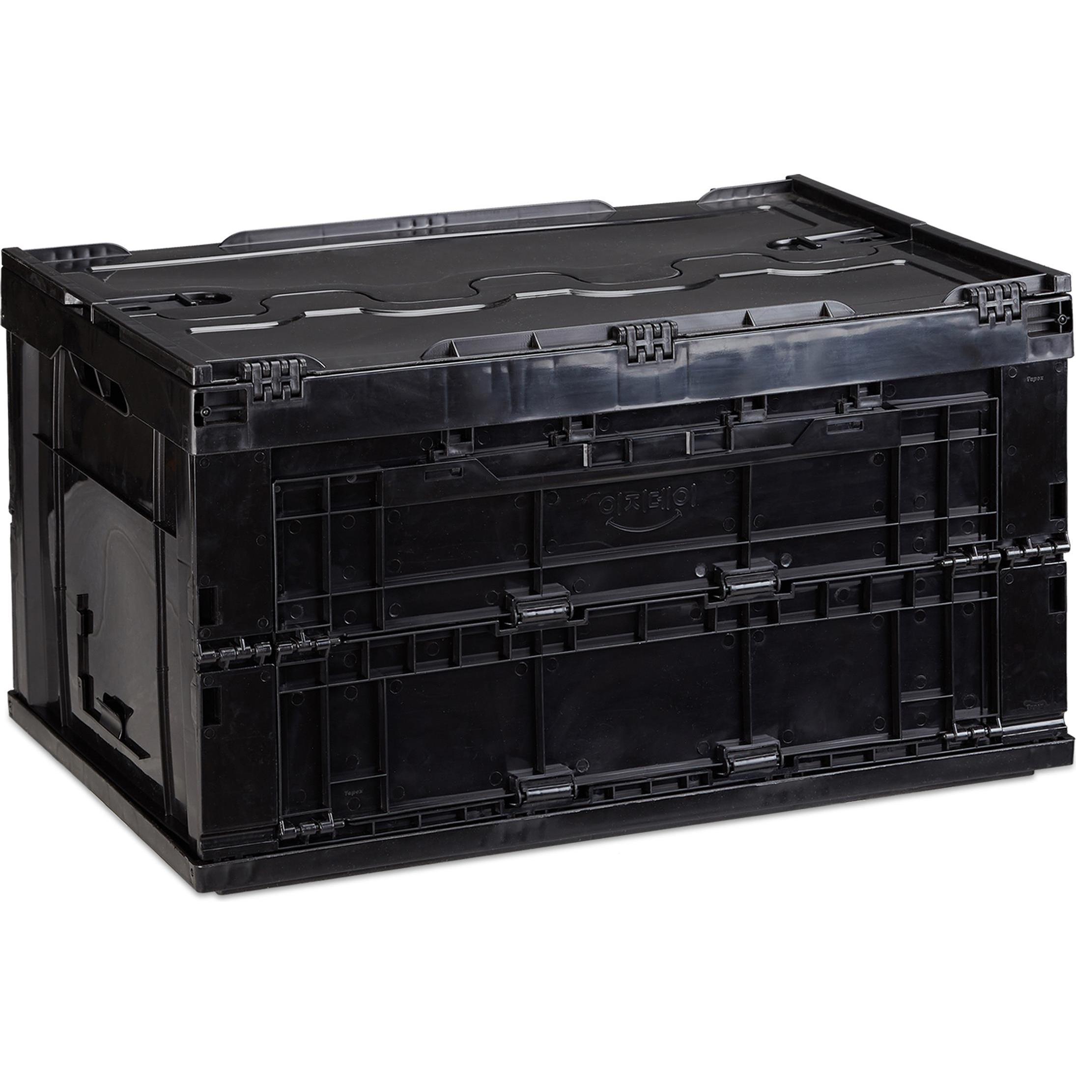 Relaxdays, Aufbewahrungsbox, Transportbox (58.5 x 39.5 x 32.5 cm, 60 l)