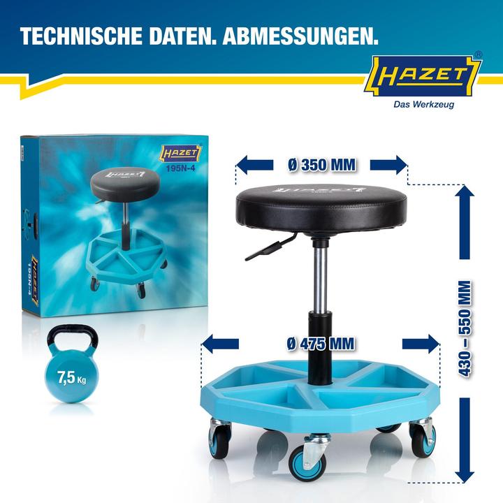 Immagine prodotto HAZET Sedile da lavoro 195N-4