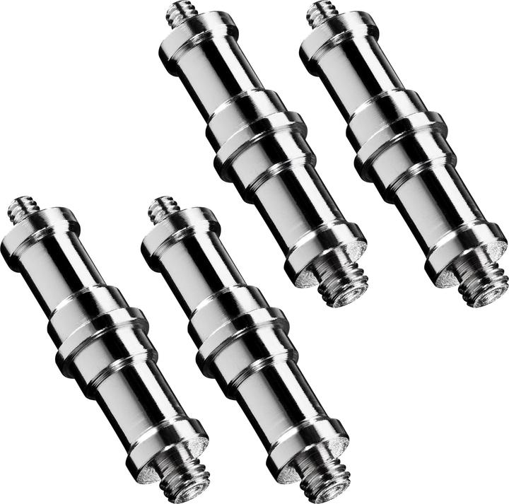 Produktbild Walimex Set 4x Spigot Gewinde Adapter 3/8" 1/4" Fotografie Kamera Zubehör Stativ (Stativadapter)
