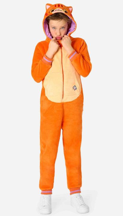 Actual product image OppoSuits Rote Katze Onesie für Kinder (110, 116, 122, 128)