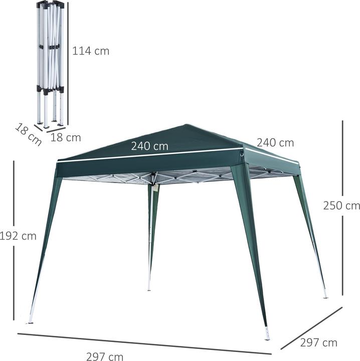 Actual product image Outsunny Folding pavilion including carrying bag (300 cm, 300 cm)