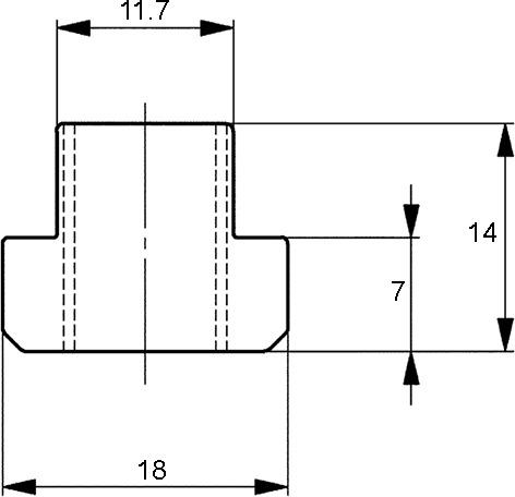 Immagine prodotto Werkstarck Dado per scanalatura a T