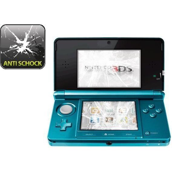 Protectorking 2x Panzerfolie Anti-Shock HD Klar (3DS), Weiteres Gaming Zubehör, Transparent
