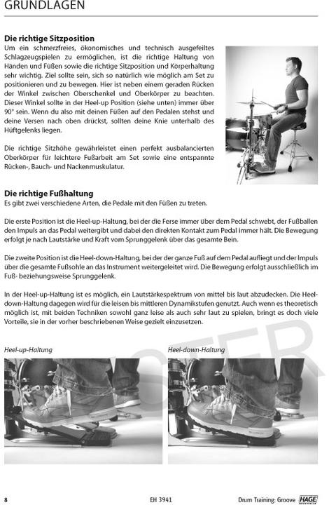 Produktbild Drum Training Groove + CD + DVD (Deutsch, Helmut Hage|Martin Klee, Martin Klee, 2012)