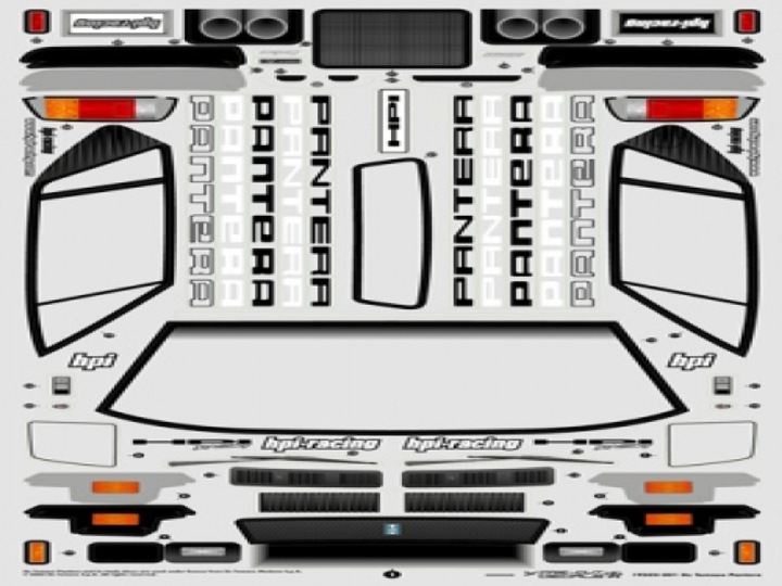 Actual product image HPI Body De Tomaso Pantera (200mm)