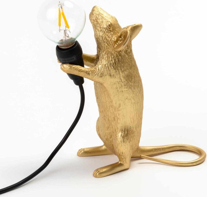 Seletti Lampe Souris Or Lampe de Table Led Usb (E14)