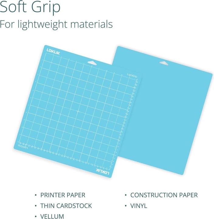 Actual product image Loklik Cutting Mat Soft Grip - pack of 3 *blue*