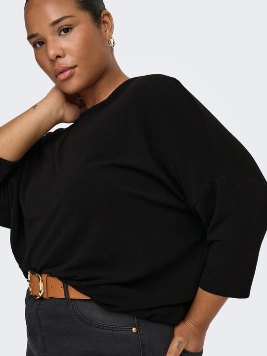 Image du produit Only Haut curvy à la coupe décontractée et aux manches 3/4 (S)