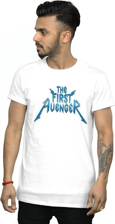 Immagine prodotto The First Avenger Metal Logo Maglietta Uomo (XL)
