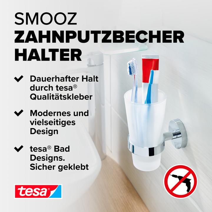 Actual product image tesa SMOOZ - Mouth glass holder (8.5 x 13.5 x 15.5 cm)