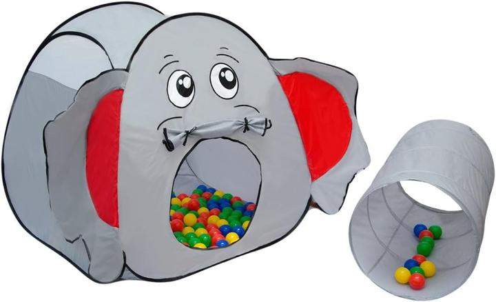 Produktbild LittleTom Bällebad mit Tunnel "Elefant" - inkl. 200 Bälle