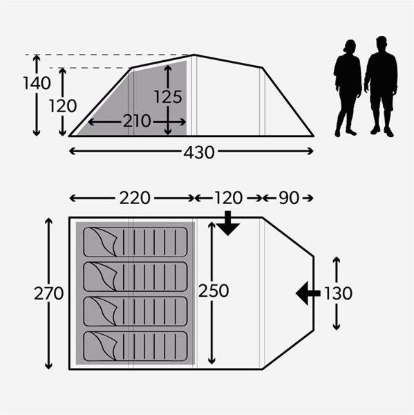 Produktbild Kampa Mersea 4 (4 Personen)