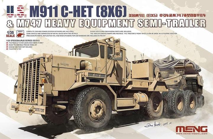 Produktbild Meng-Model U.S. M911 C-HET(8x6)& M747 Heavy Equipme Semi-Trailer
