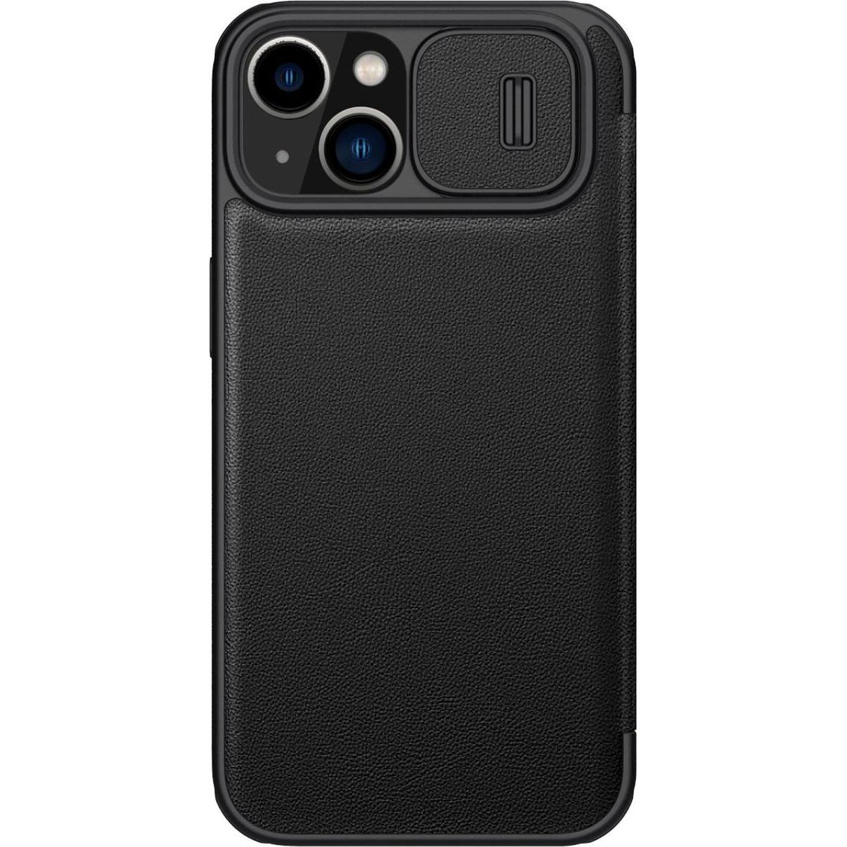 Nillkin Qin Pro Custodia in pelle - Apple iPhone 14 Plus - Nero (Apple iPhone 14 Plus), Cover smartphone, Nero