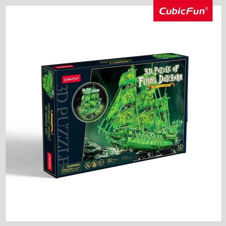 Actual product image Cubicfun Puzzle 3D Latający Holender świecący w ciemności (360 pieces)