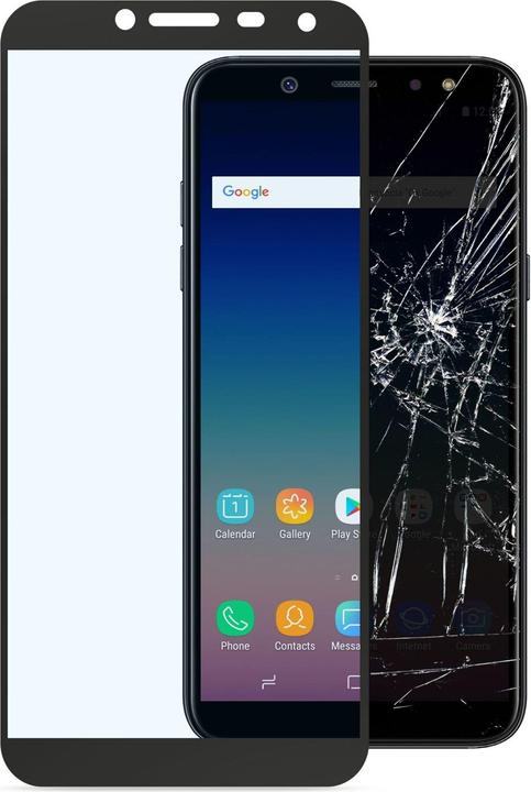 Produktbild Cellularline CAPSULE screen protector, Galaxy J6 2018, black (1 Stück, Samsung Galaxy J6 (2018))