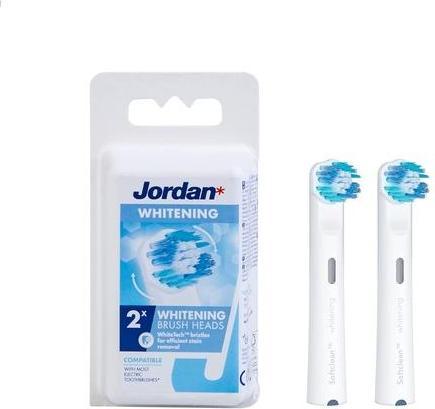 Jordan Ersatzzahnbürstenkopf für elektrische Zahnbürste mit Oszillations- und Rotationstechnologie Wh (1 x)