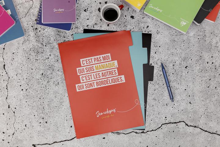 Actual product image Clairefontaine Jemedisais Set Register Folders (22 x 31 cm, 1 x)