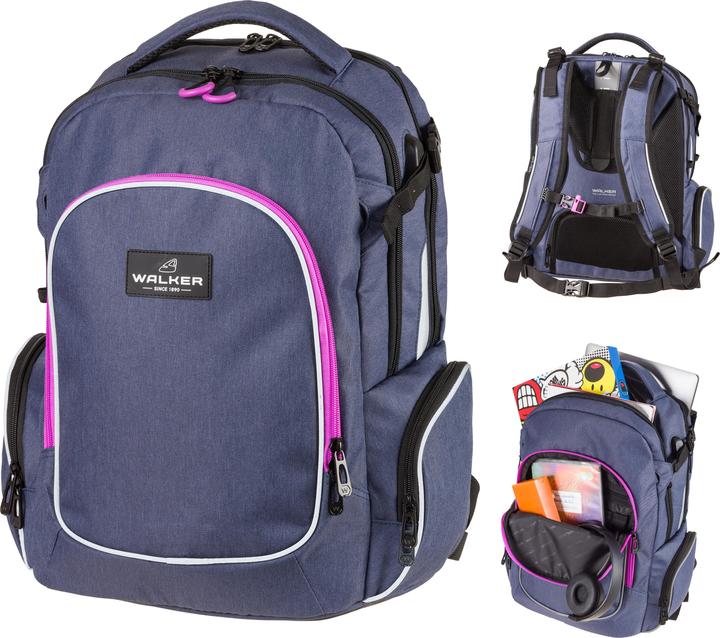 Immagine prodotto Walker Zaino Campus Evo 33 l, da 10 anni Blue Ivy (33 l)