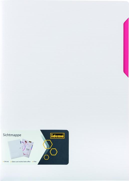 Idena Display folder PP A4 white pink (A4, 1x)