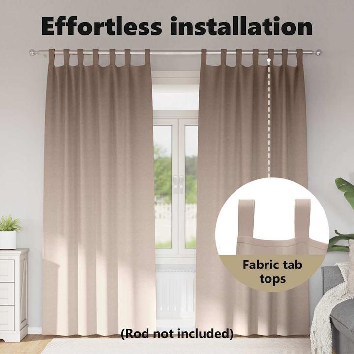 Actual product image vidaXL Verdunkelungsvorhänge (140 x 260 cm)