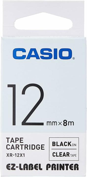 Immagine prodotto Casio XR-12X1 Etichette autoadesive (1.20 cm, Trasparente)