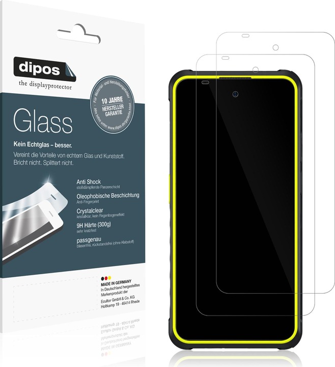Actual product image Dipos Anti-Shock Screen Protector Clear (1 Piece, Ulefone Armor X)