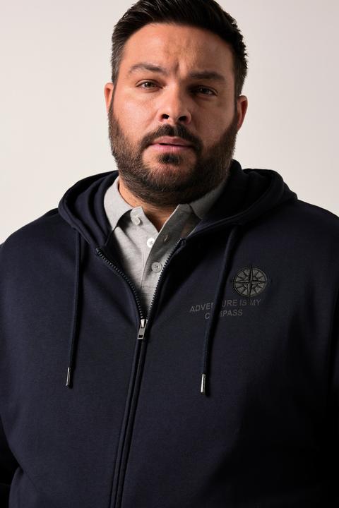 Actual product image Men+ Kapuzen-Sweatjacke, Print (4XL)