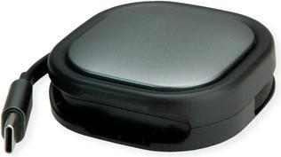 Image du produit Roline Câble rétractable USB2.0 C-C ST/ST (1.20 m, USB 2.0)