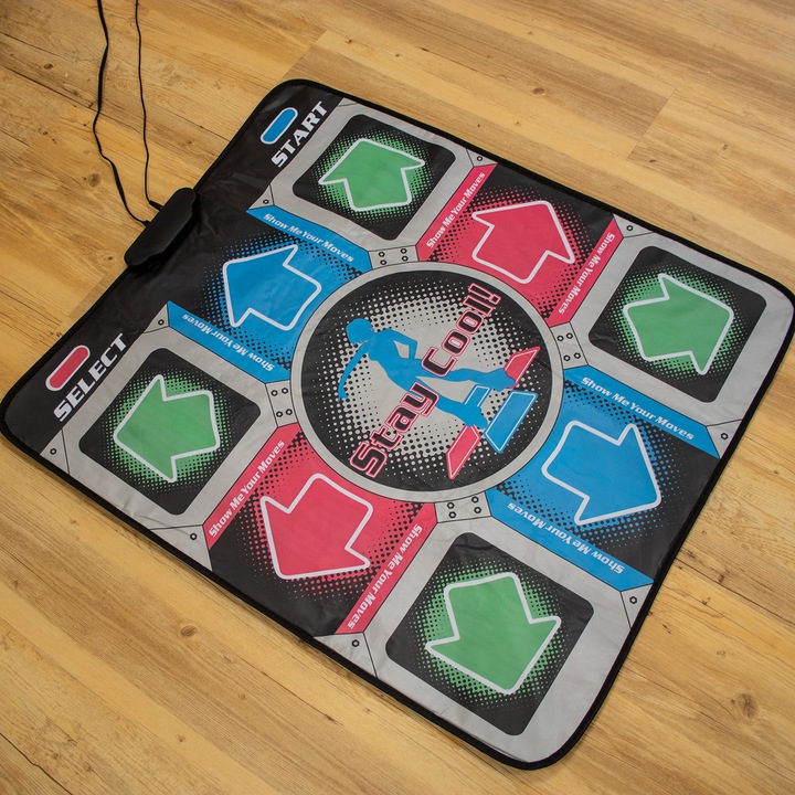 Actual product image Thumbs Up Mad Monkey Retro Dance Mat i. 10 Songs,9 Stages,10 Characters