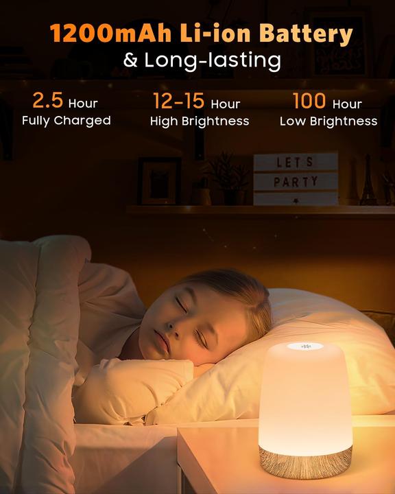Actual product image Alopini Touch Dimmbare Nachttischlampe