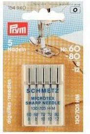 Actual product image Prym Sewing machine needle Microtex No. 60-90