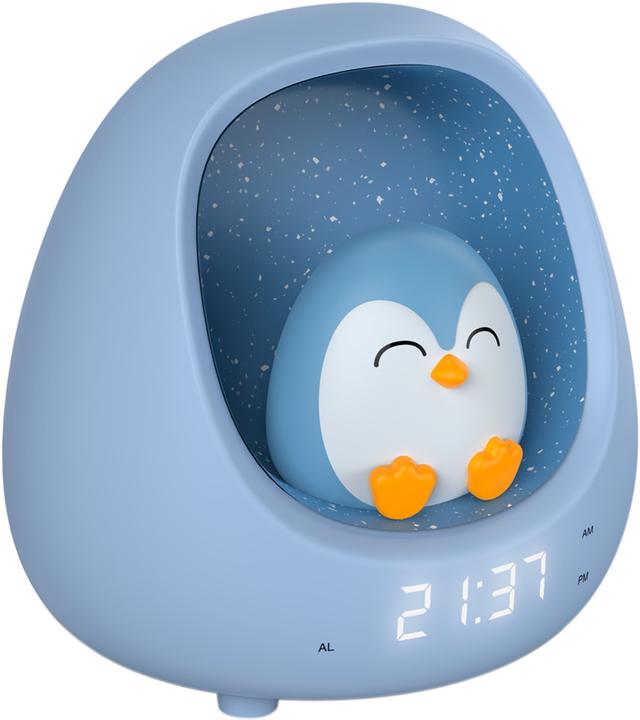 Actual product image Bigben Kids alarm clock with night light - Penguin (Nest)