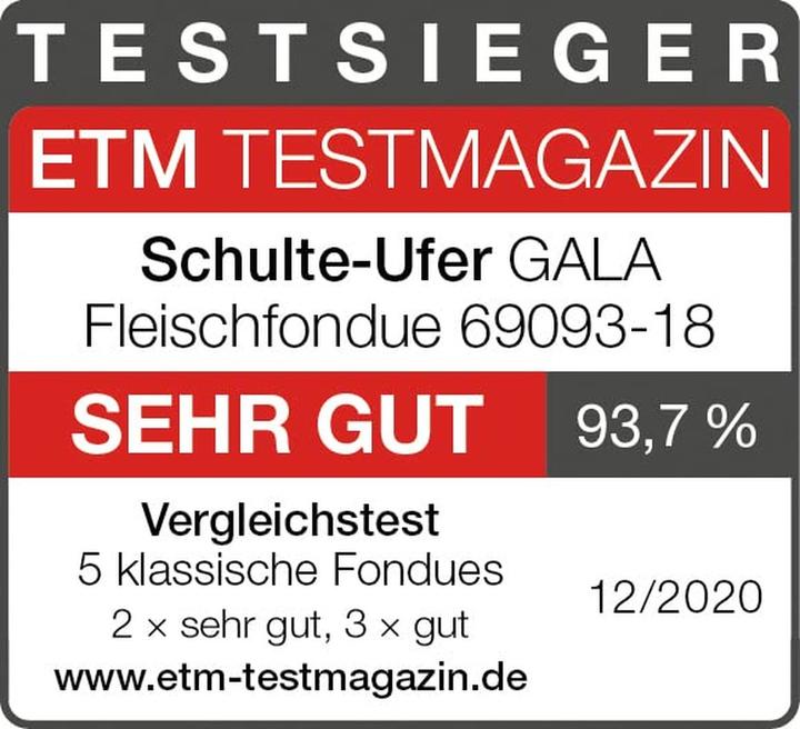 Produktbild Schulte-Ufer SUS Edelstahl Fondueset Gala (Käsefondue)