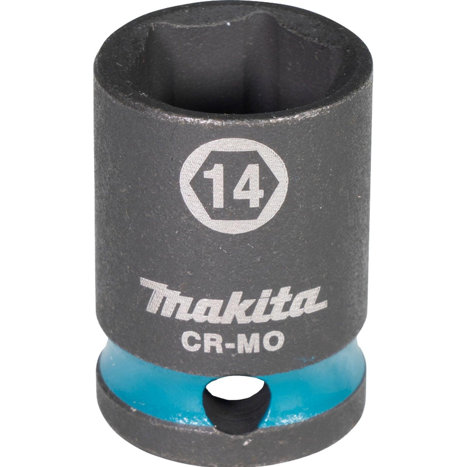 Makita, Chiave a bussola + esagonale, Chiave a bussola SW14 Impact Nero (14 mm)