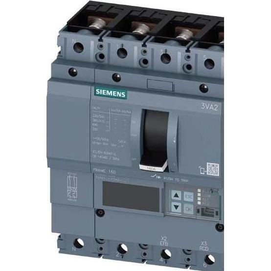 Siemens, Schutzschalter, Leistungsschalter 25A 4p 10-25A/In IP40 3VA2125-0KQ42-0AA0