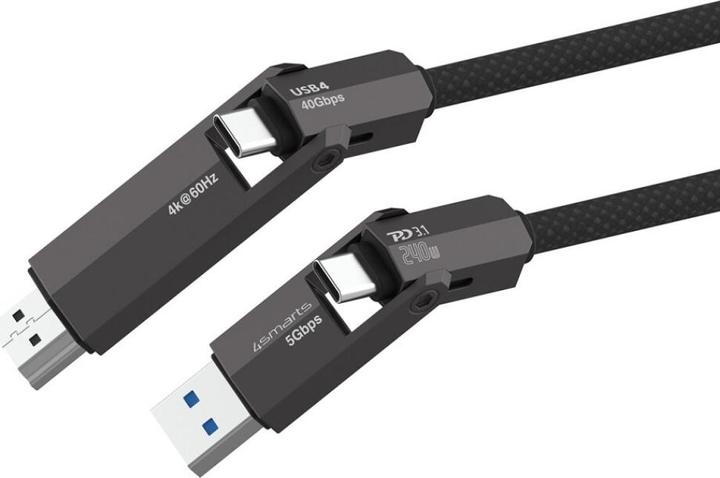 Produktbild 4smarts USB4 HDMI Kabel ComboCord (1.50 m, USB 4.0, 240 W)