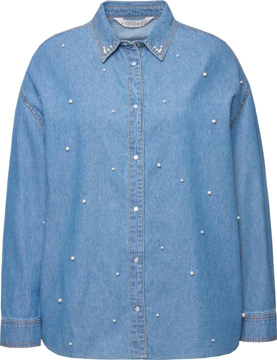 Produktbild Studio Untold Jeanshemd, oversized, Zierperlen, Langarm (54)