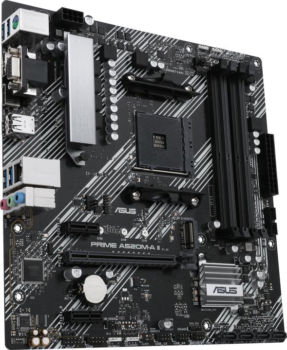Image du produit ASUS PRIME A520M-A II (AM4, AMD A520, mATX)