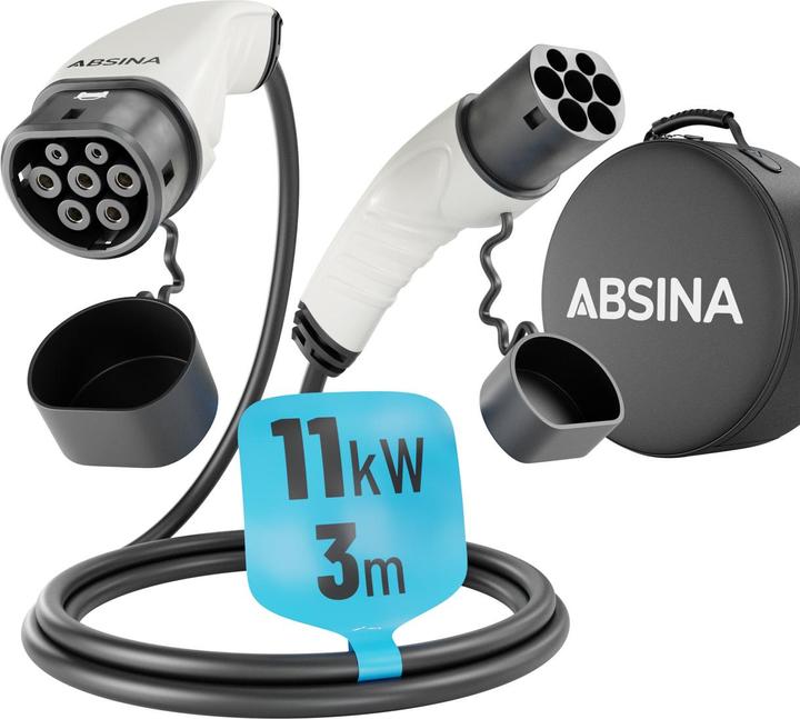 Hückmann Charging cable for electric cars (11 kW, 16 A, 3 m)