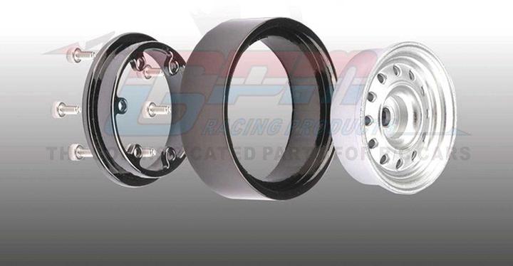 Actual product image GPM BEADLOCK RIM SET ALU 1.0 12HOLE (1 SET/4 PIECES) GOLD TRX-4M, SCX24