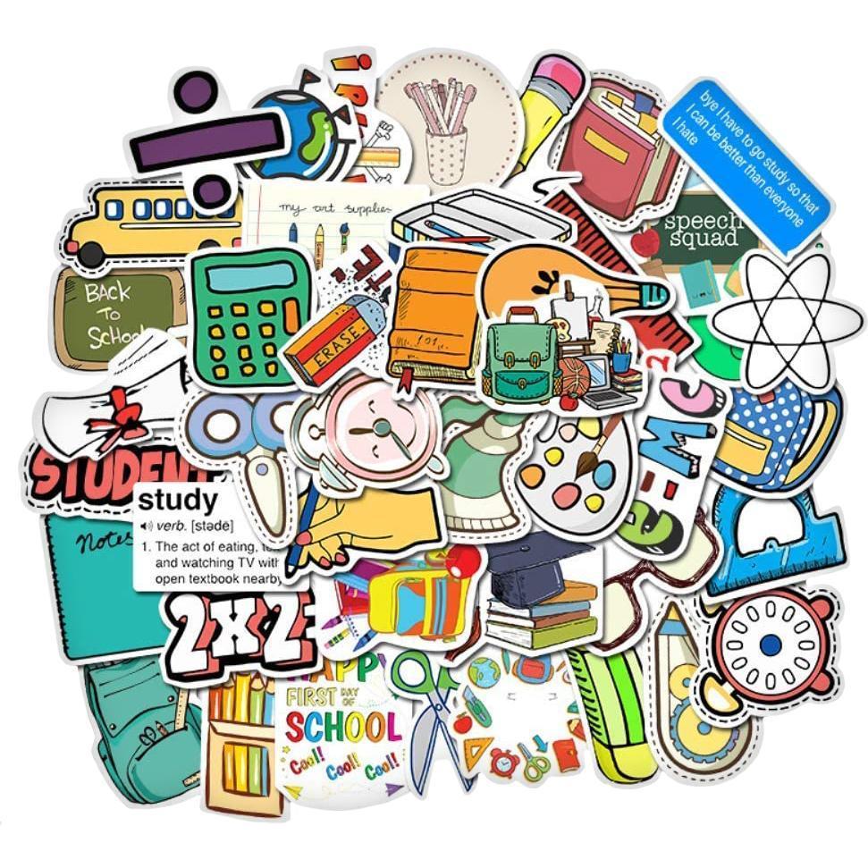 JTI, Sticker, 50x Aufkleber und Abziehbilder - VSCO-Schule
