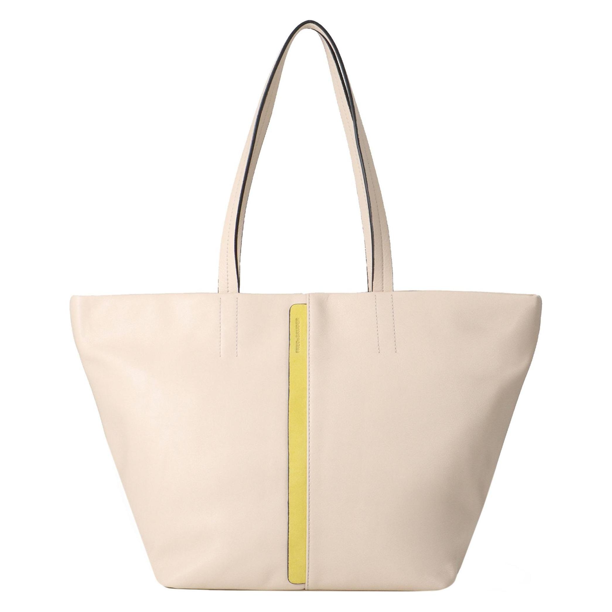 FredsBruder, Damen, Handtasche, Shea Shopper Tasche Leder 47 Cm, Beige