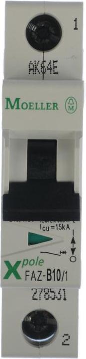 Produktbild Eaton MCB, 10A, B-type, 1Pole, 15kA